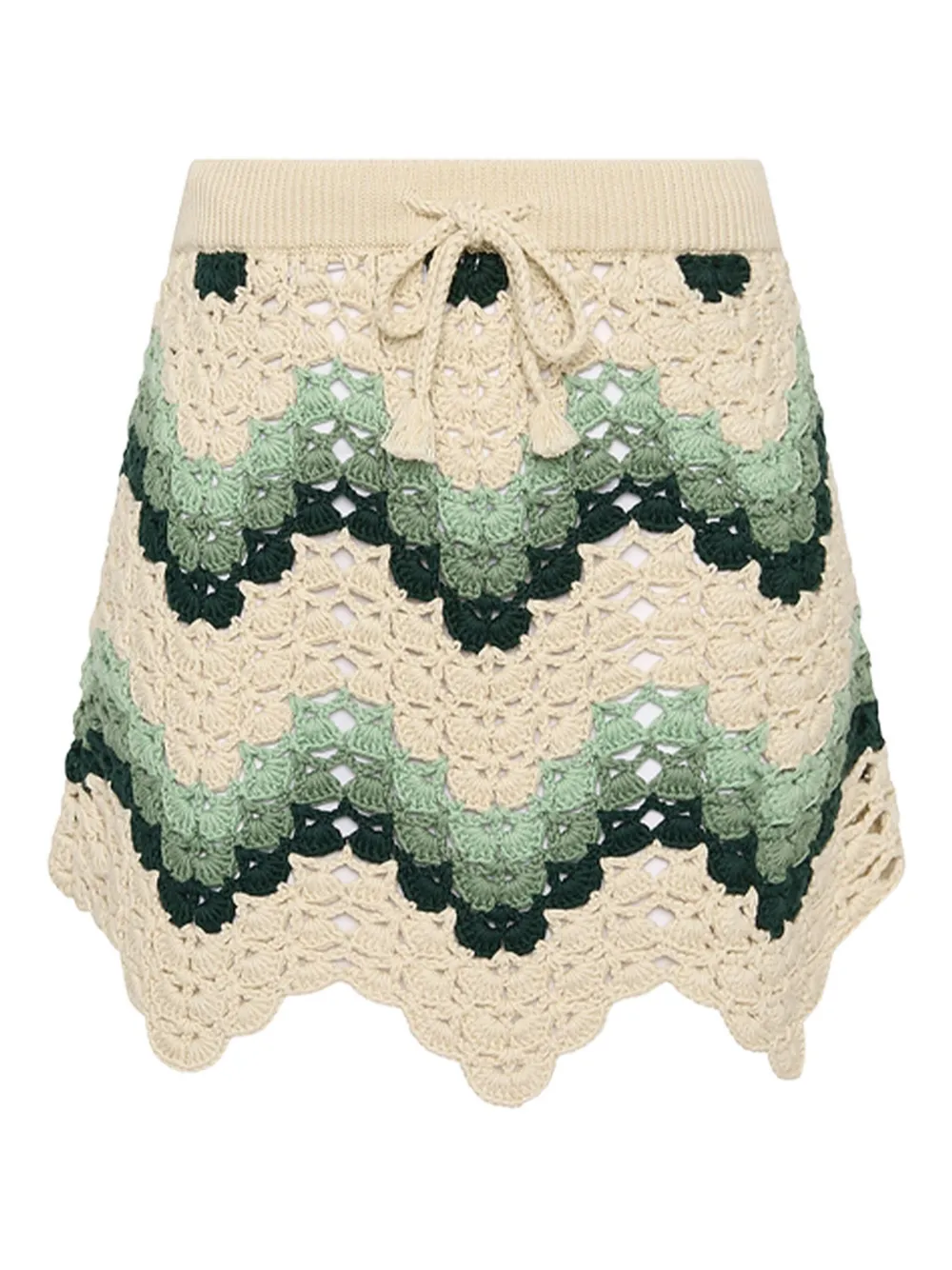 The Upside Tidal Hali crochet mini skirt | Neutrals | Image 1