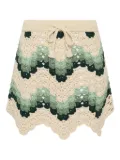 The Upside Tidal Hali crochet mini skirt - Neutrals
