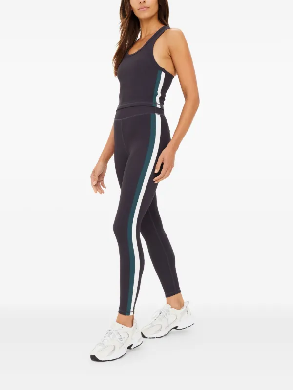 The Upside Ribbed side-stripe Leggings Black FARFETCH PH