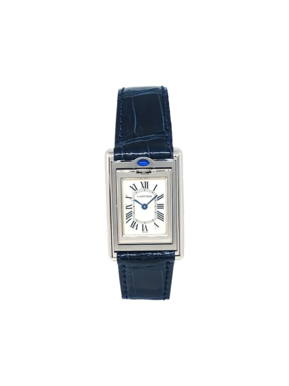 Cartier 1980-1990s タンク バスキュラント 23mm - ブルー Cartier 1980-1990s タンク バスキュラント 23mm - ブルー