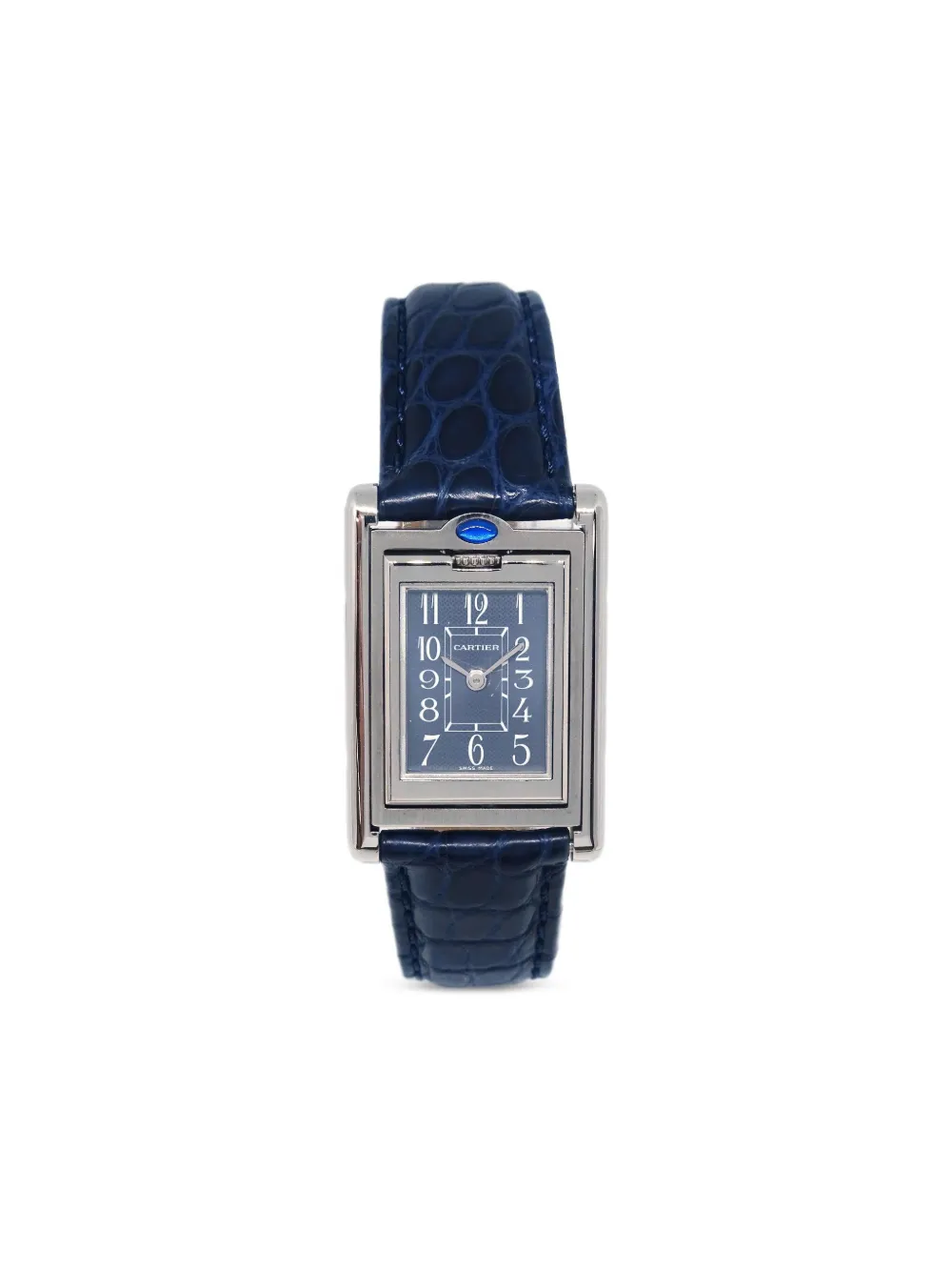 Cartier 1980-1990s タンク バスキュラント 22mm - ブルー Cartier 1980-1990s タンク バスキュラント 22mm - ブルー