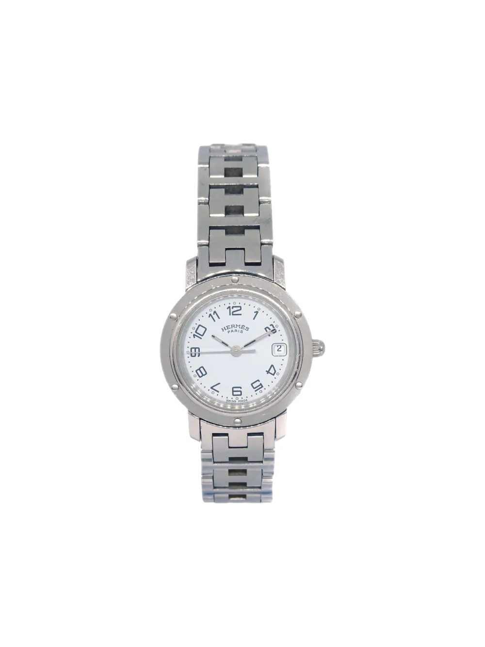 Hermès Pre-Owned 1990-2000 クリッパー 24mm 腕時計 - シルバートーン Hermès Pre-Owned 1990-2000 クリッパー 24mm 腕時計 - シルバートーン