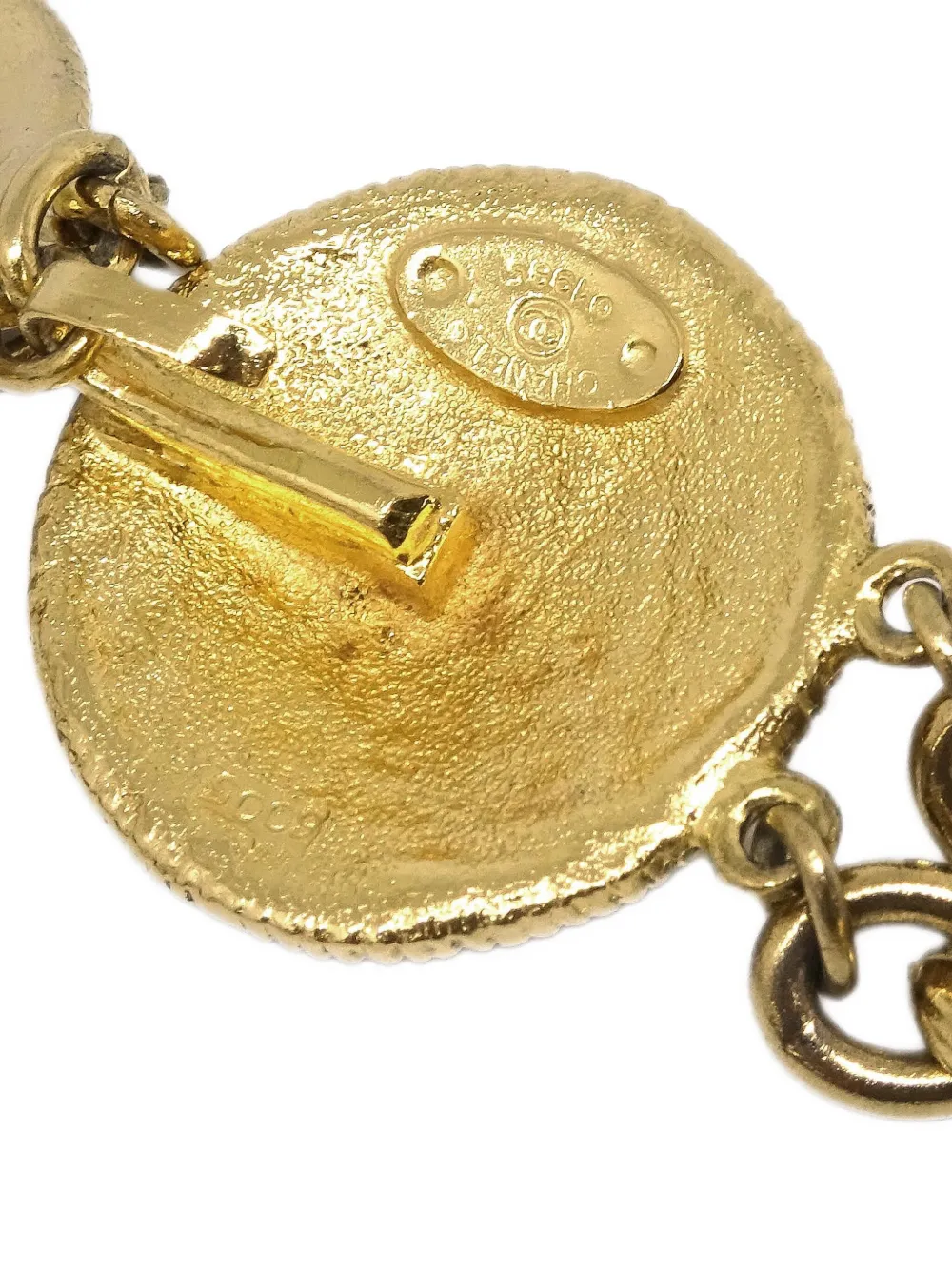 Pre-owned Chanel 1985 Medallion Chain Belt