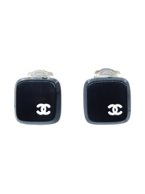 CHANEL Pre-Owned 2000 Square earrings