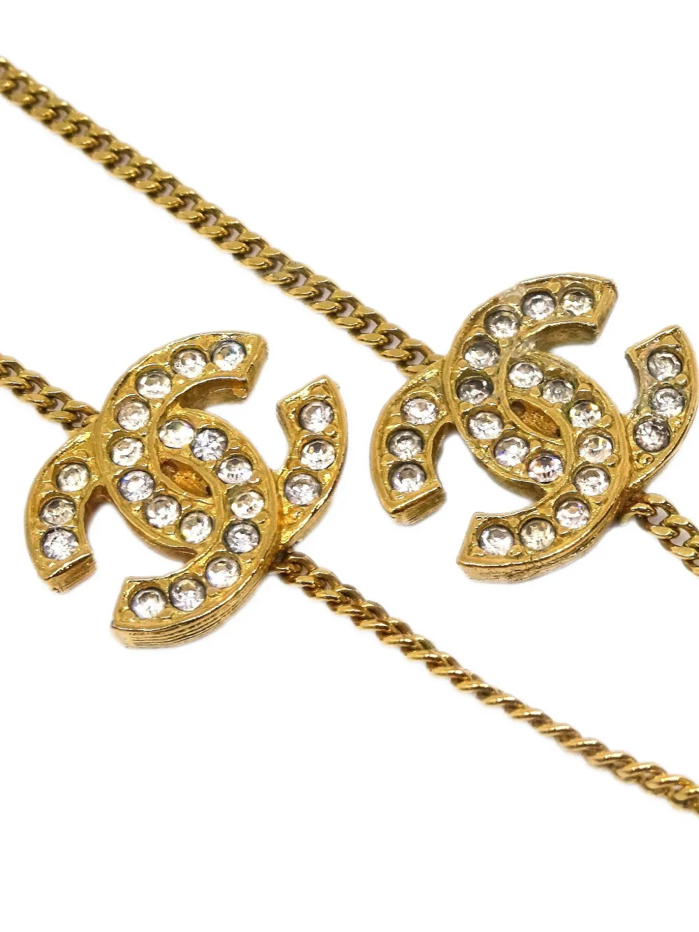 Pre-owned Chanel 1982 Cc Chain Bracelet In Gold