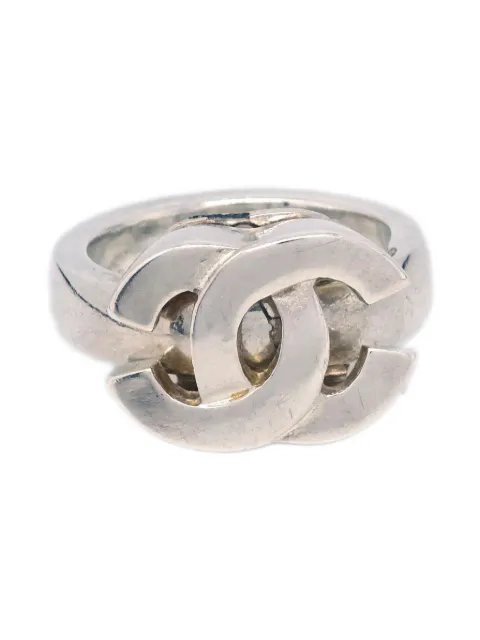 CHANEL Pre-Owned 2001 CC logo ring