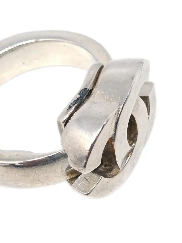 CHANEL Pre-Owned 2001 ココマーク リング | シルバートーン | FARFETCH JP