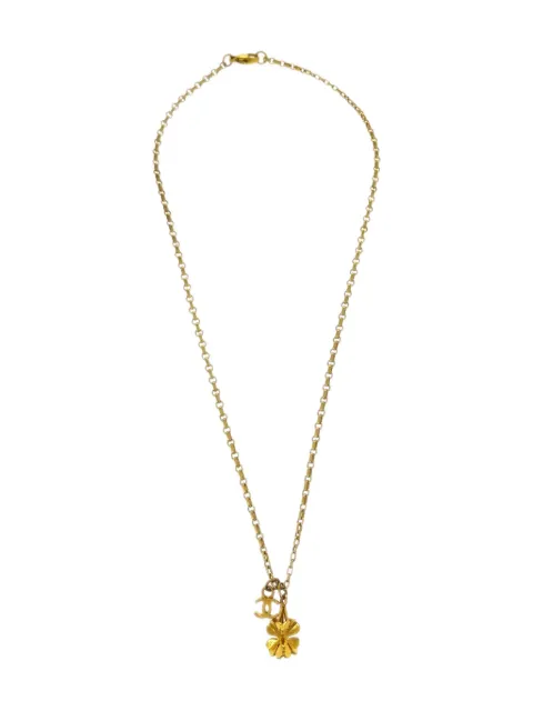 CHANEL Pre-Owned 2001 Clover Pendant necklace