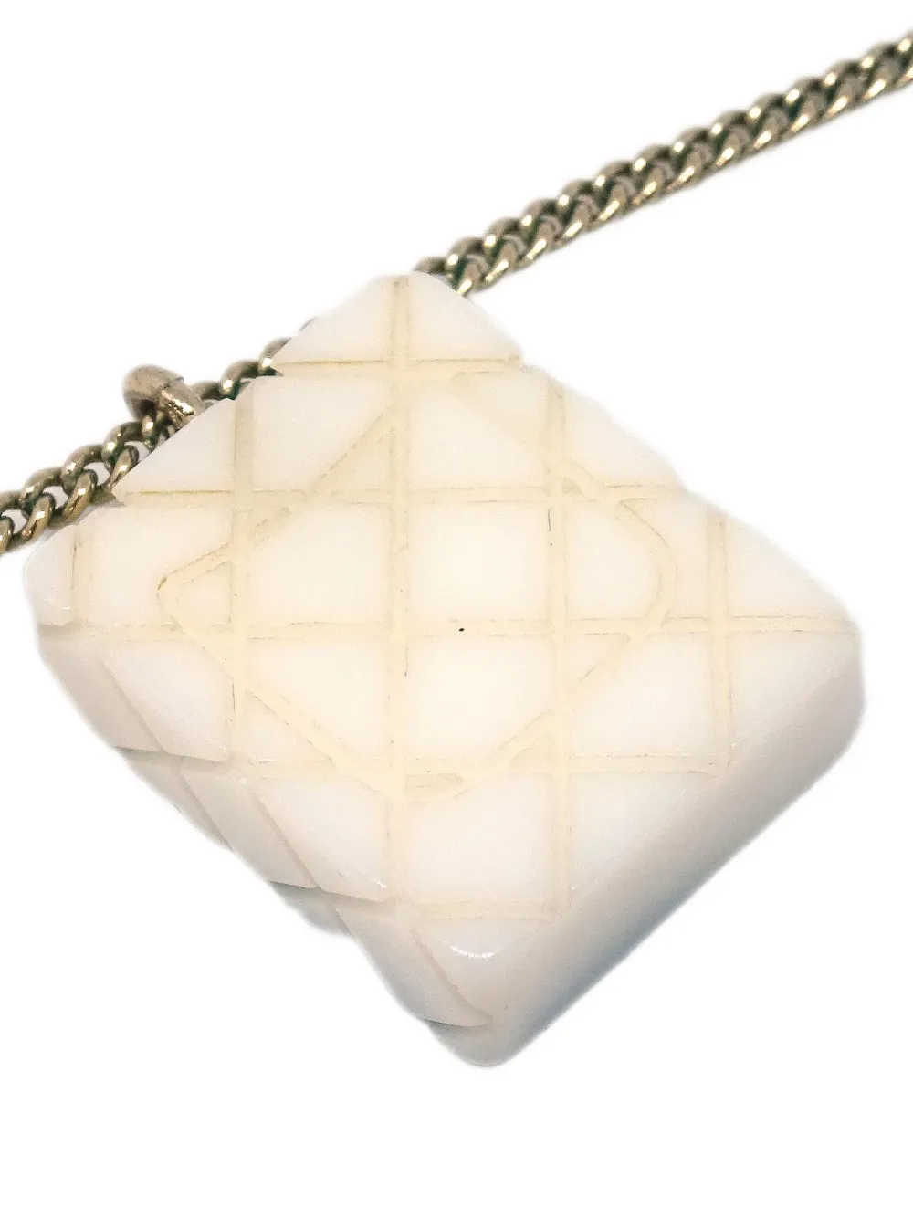 Pre-owned Chanel 2005 Cambon Ligne Chain Pendant Necklace In Gold