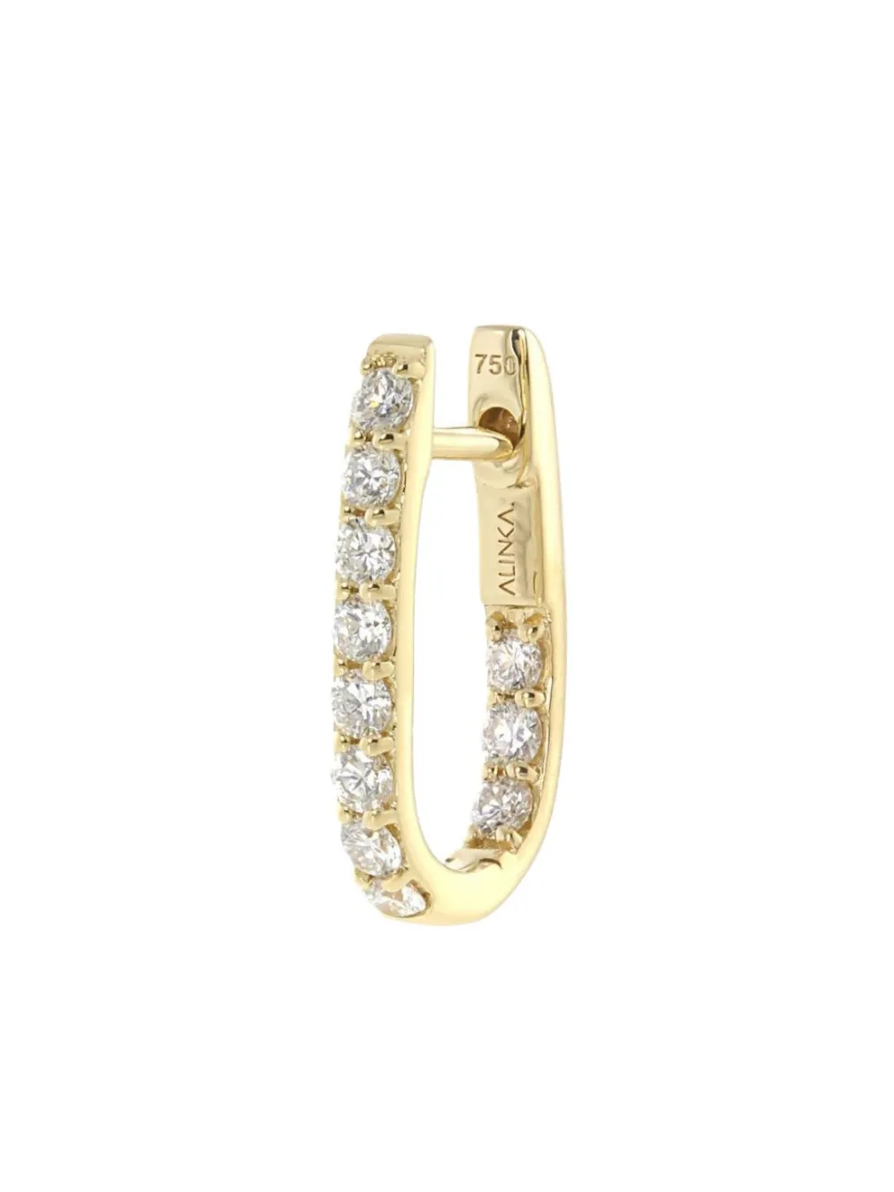 ALINKA 18K gold diamond-pavé hoop earring - Goud