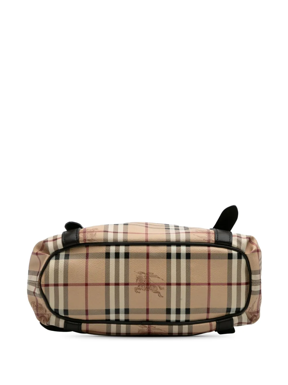 Pre-owned Burberry 2000-2017 Haymarket Check Coated Canvas Satchel