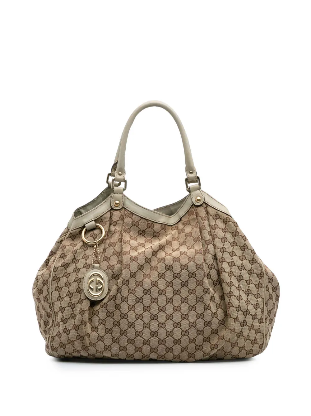 Gucci Pre-Owned 2016-2025 Large GG Canvas Sukey tote bag | Brown | Image 1