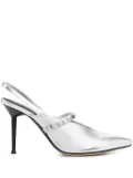 Alexander McQueen 90mm Revel Slingback studded pumps - Silver