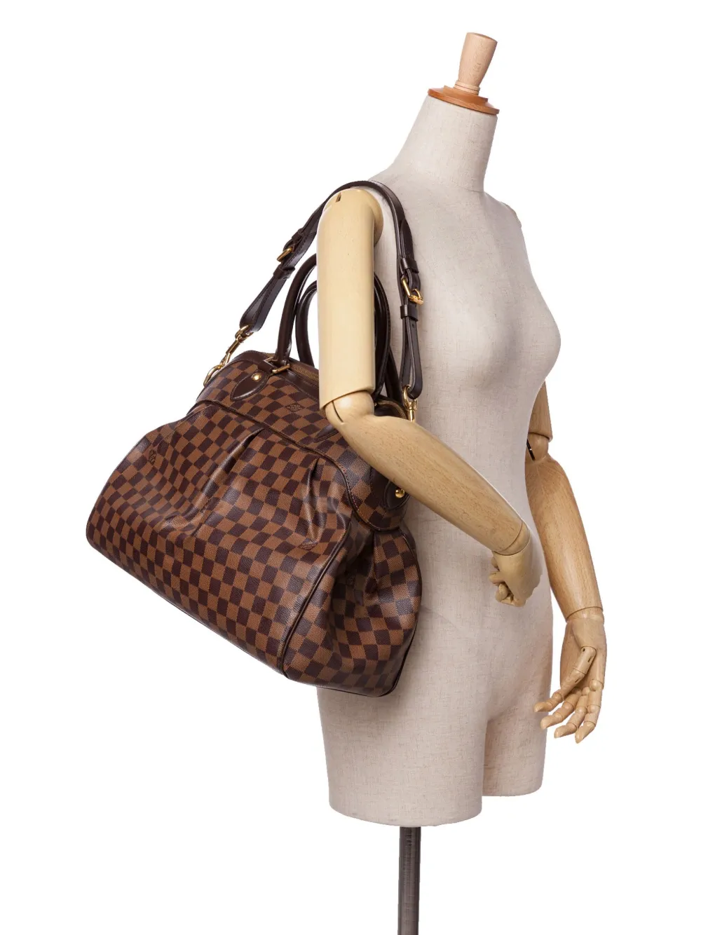 Louis Vuitton Pre-Owned 2010 Damier Ebene Trevi GM satchel | Pre-Owned | Image 2