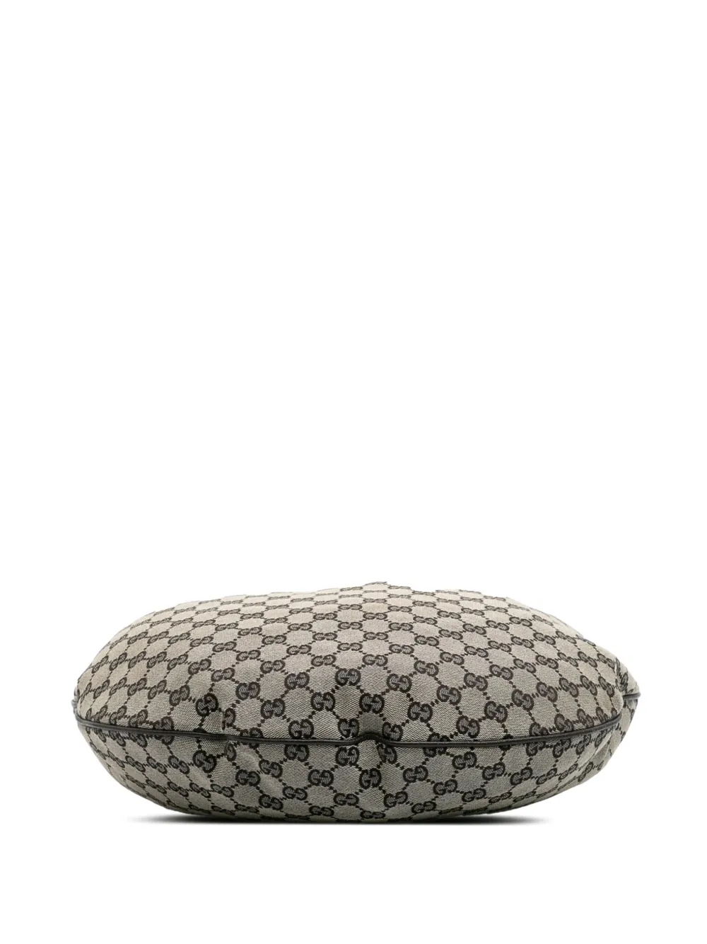Pre-owned Gucci 2000-2015 Gg Canvas Hobo Bag In Gray