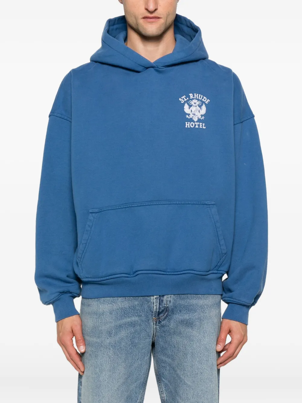 RHUDE Hoodie met print Blauw