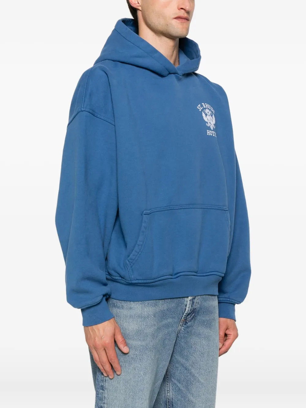 RHUDE Hoodie met print Blauw