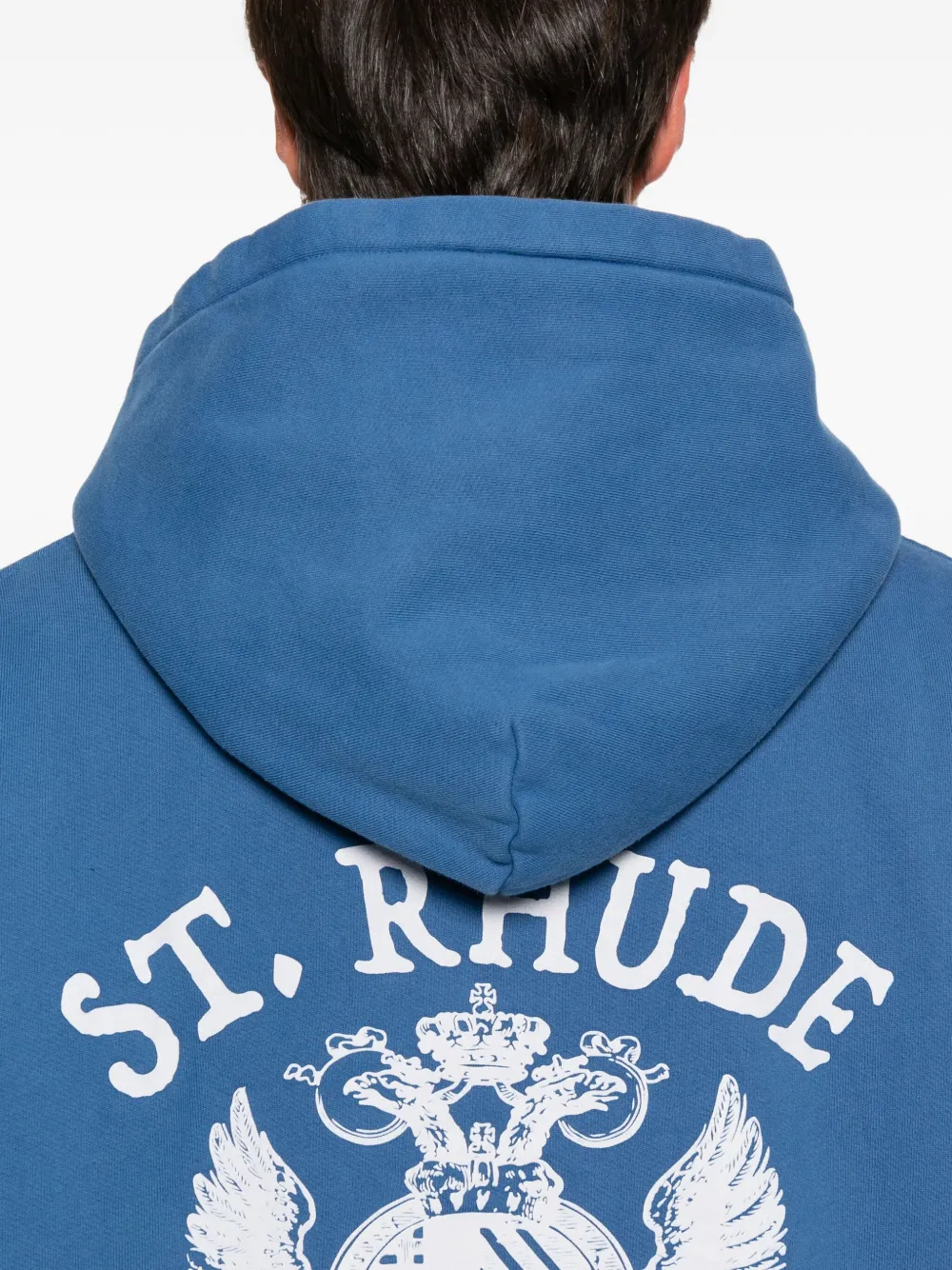 RHUDE Hoodie met print Blauw