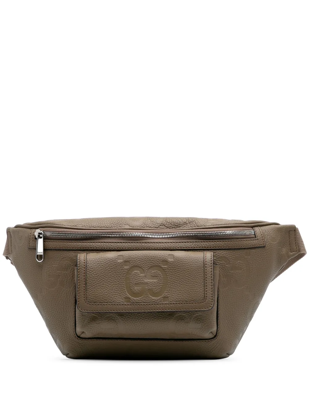Gucci Pre-Owned 2016-2025 Jumbo GG Embossed Pocket belt bag - ブラウン Gucci Pre-Owned 2016-2025 Jumbo GG Embossed Pocket belt bag - ブラウン