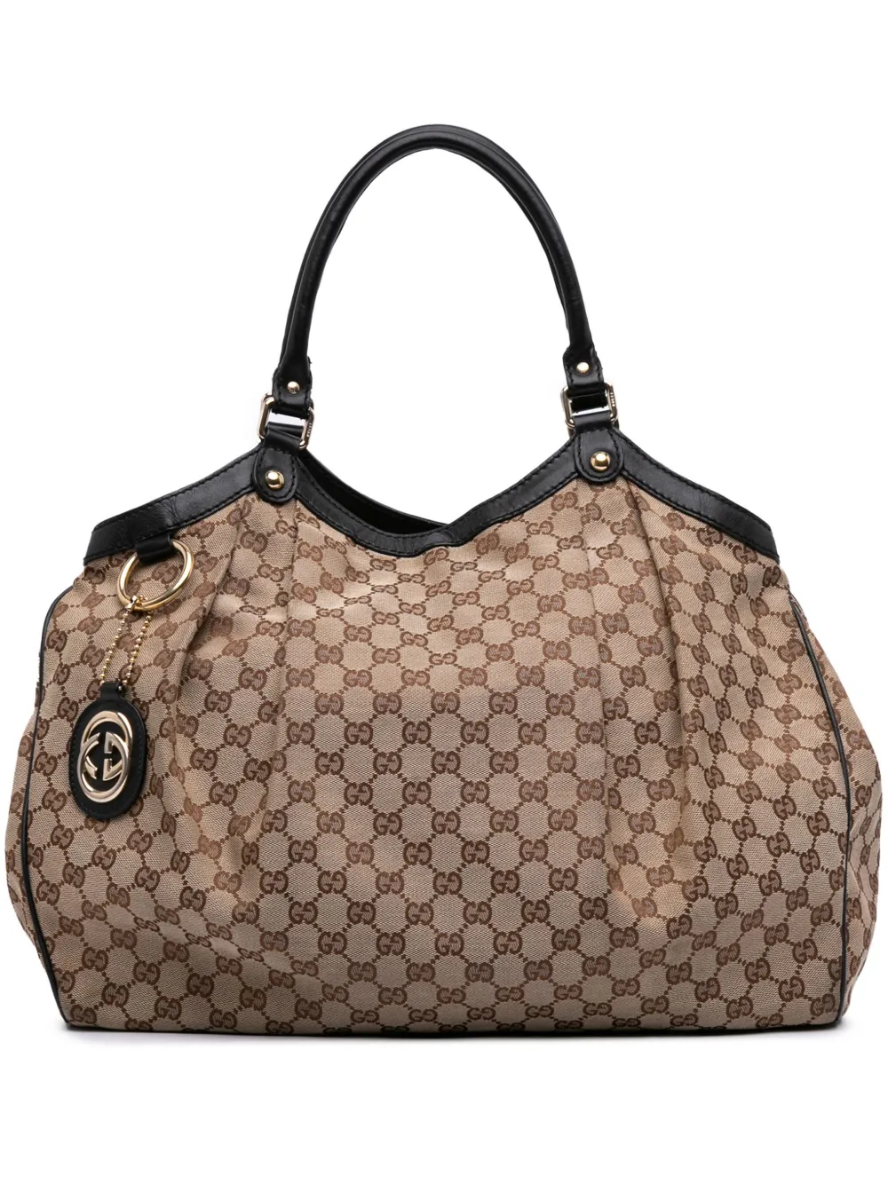 Gucci Pre-Owned 2016-2024 große Sukey Tote Bag aus GG Canvas | Braun | Image 1