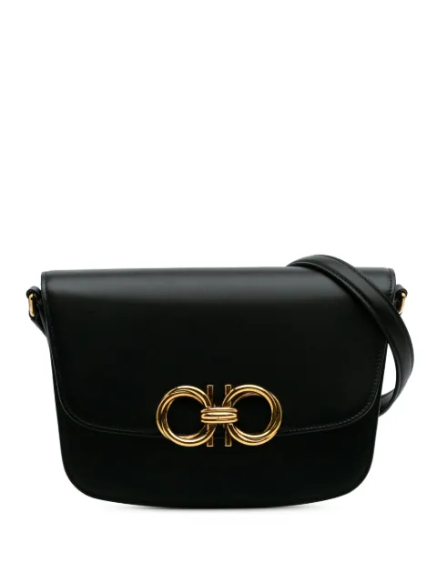 Ferragamo Pre-Owned bolsa crossbody Trapezio de piel 2021-2024