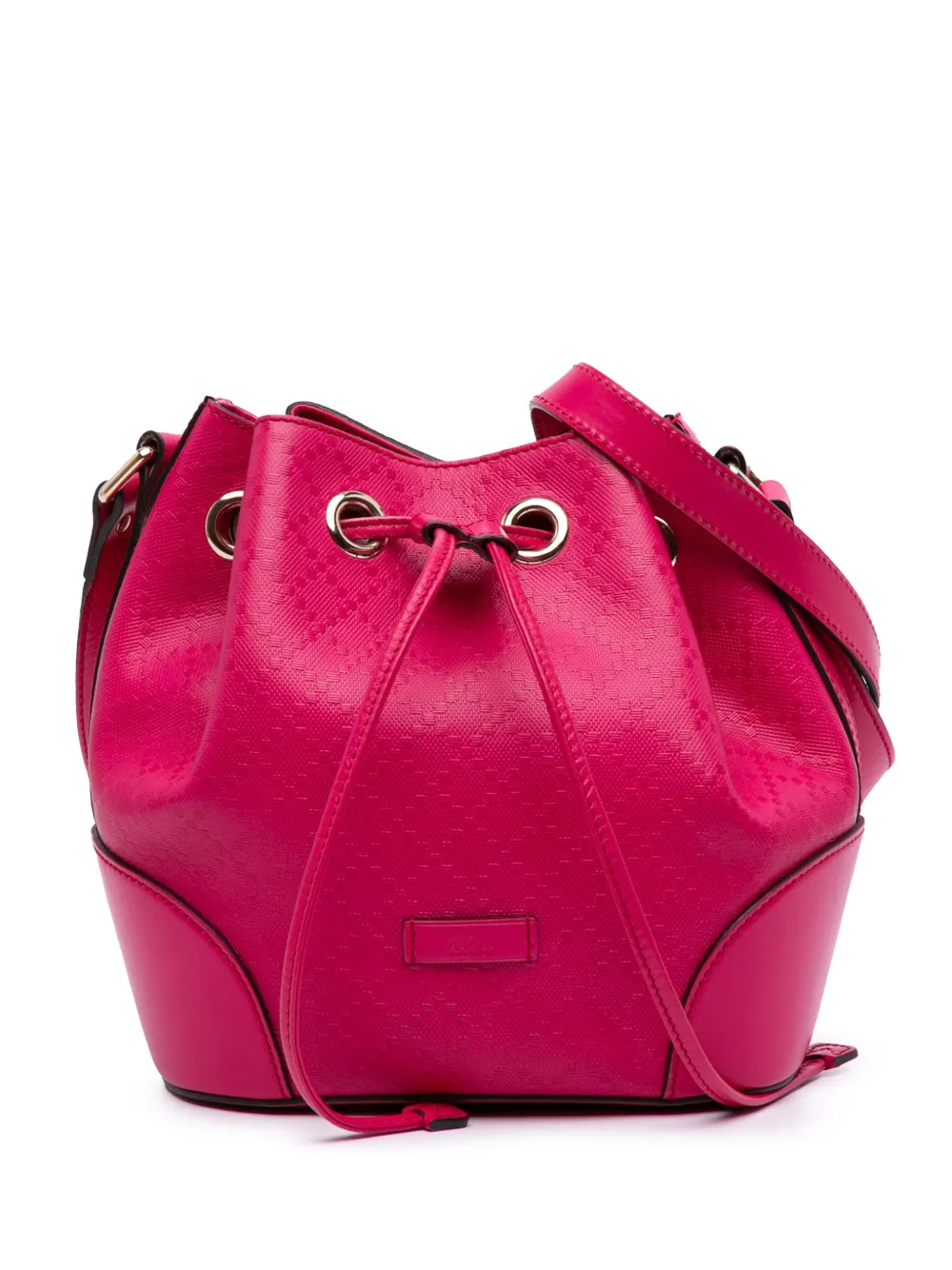 2016-2024 Diamante Leather Bright bucket bag