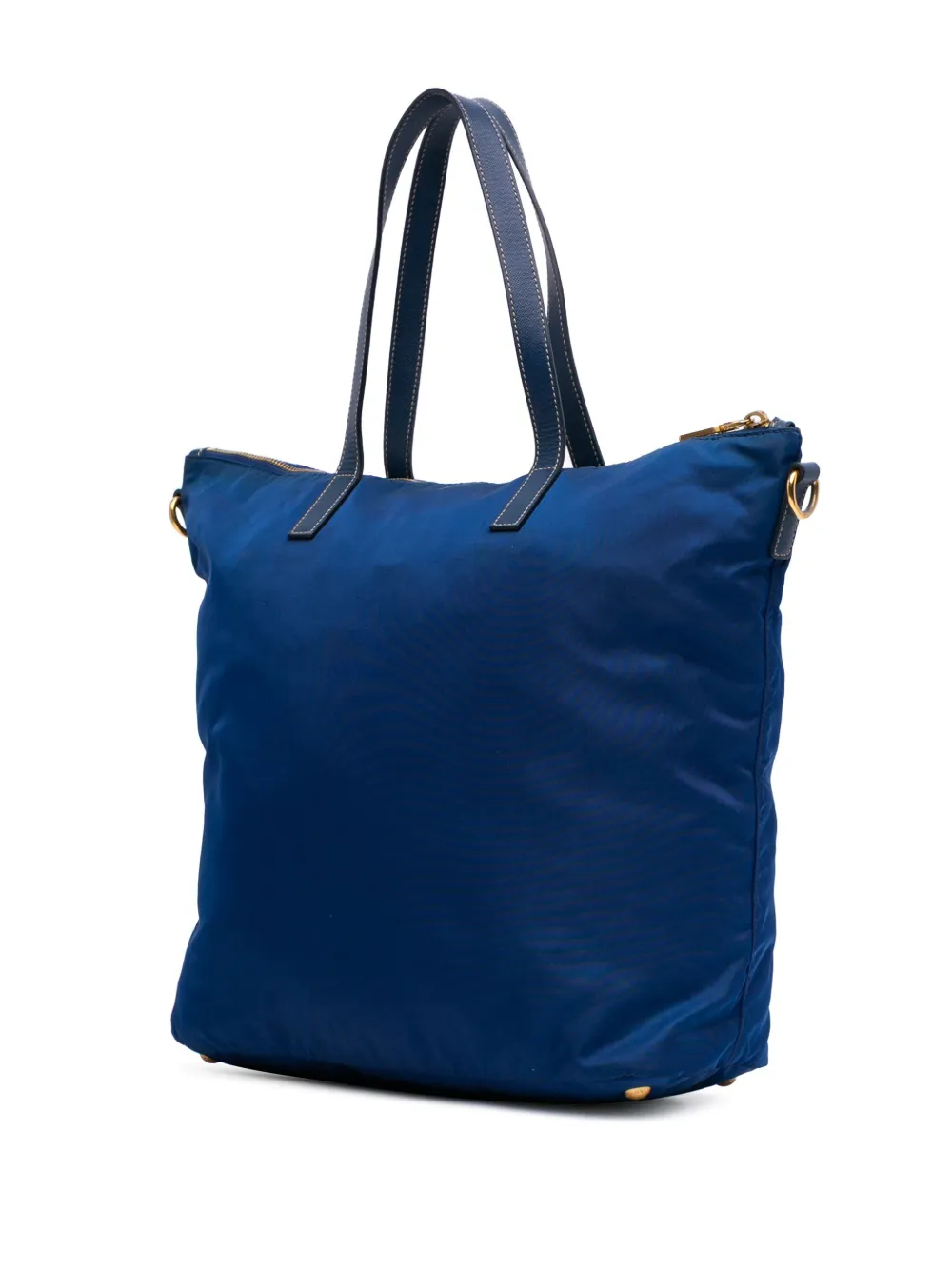Pre-owned Prada 2013-2024 Tessuto Zip Top Convertible Tote Satchel