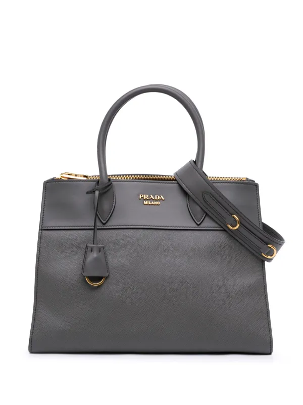 Prada Pre-Owned 2000-2024 サフィアーノ＆シティカーフ パラダイム 