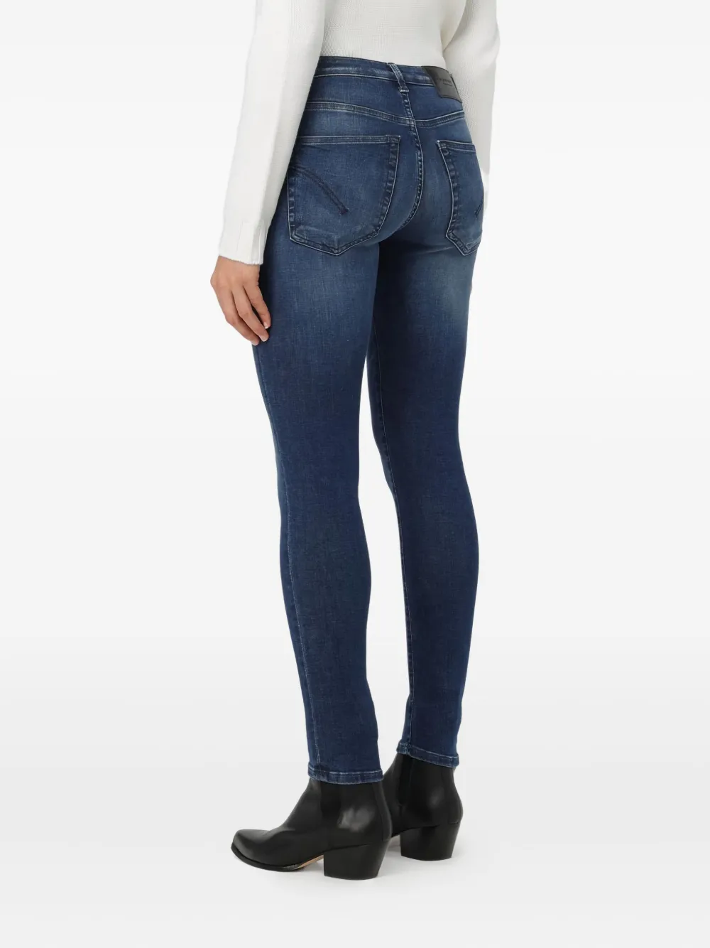 DONDUP Jeans met logopatch - Blauw