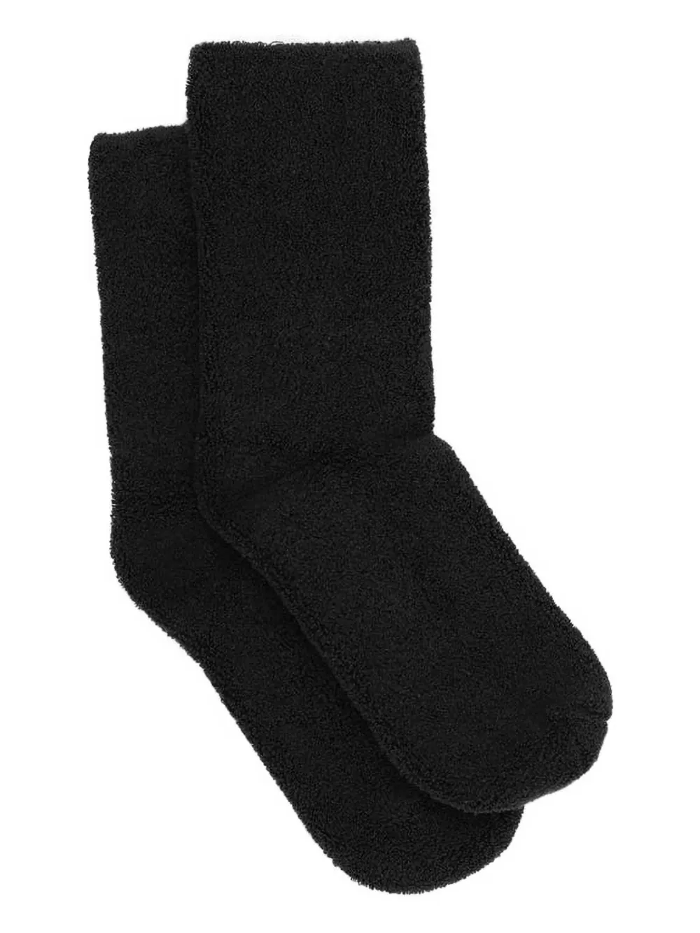 Baserange Fluffy Socks In Black