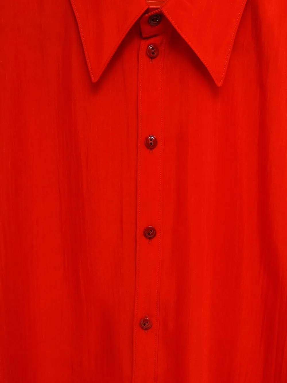 Lemaire Flowing Long Sleeve Shirt In Red