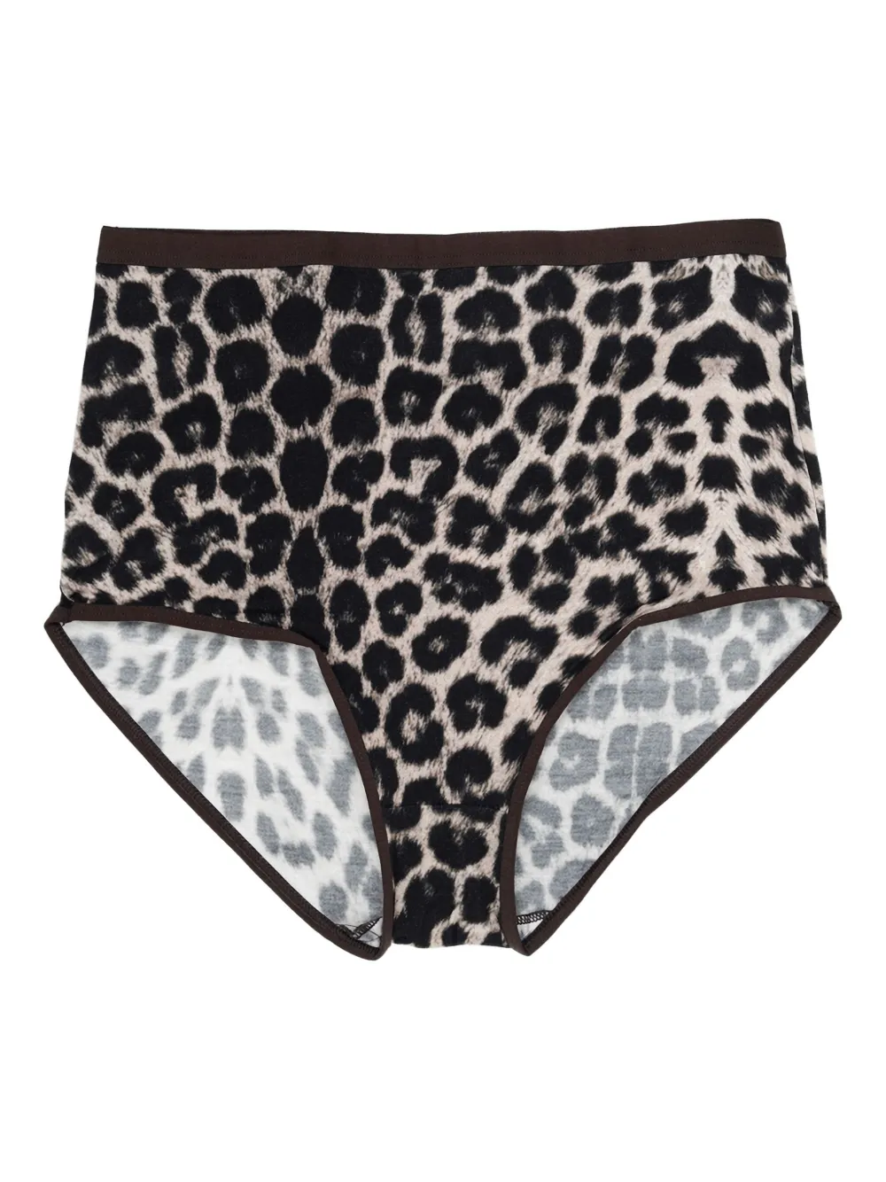 Baserange leopard print briefs - ブラック Baserange leopard print briefs - ブラック