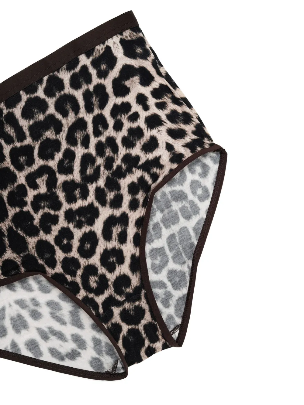 Baserange leopard print briefs Zwart