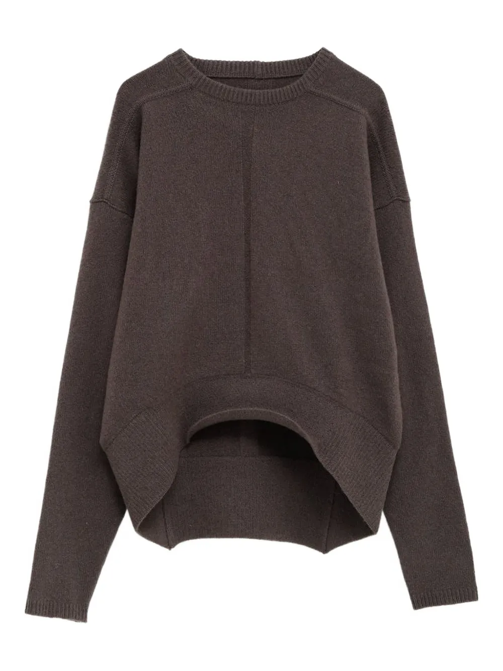 Rick Owens Concordians round-neck sweater | Brown | Image 1
