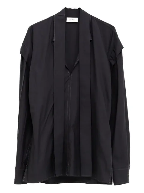LEMAIRE tie-neck long-sleeve blouse
