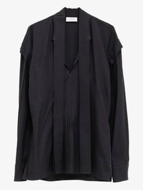LEMAIRE blouse à col noué
