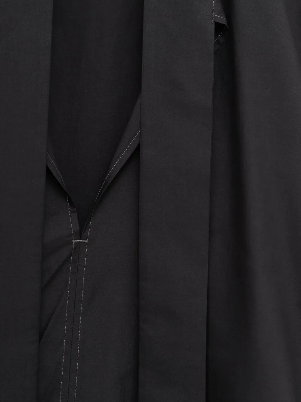 LEMAIRE Blouse met gestrikte hals Zwart