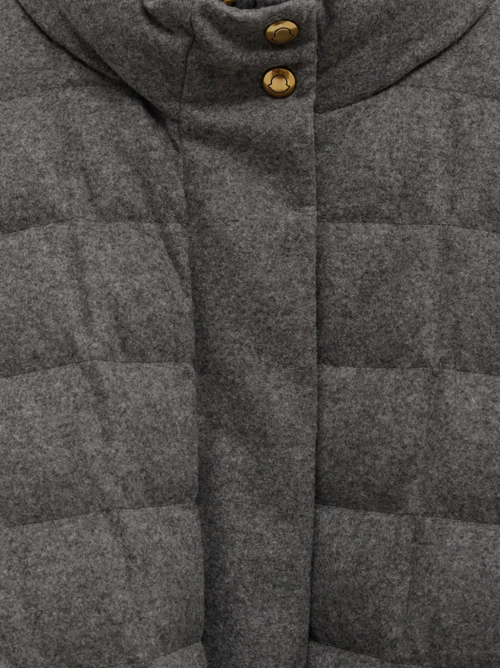 Moncler Bussettes gewatteerd jack met ceintuur Grijs