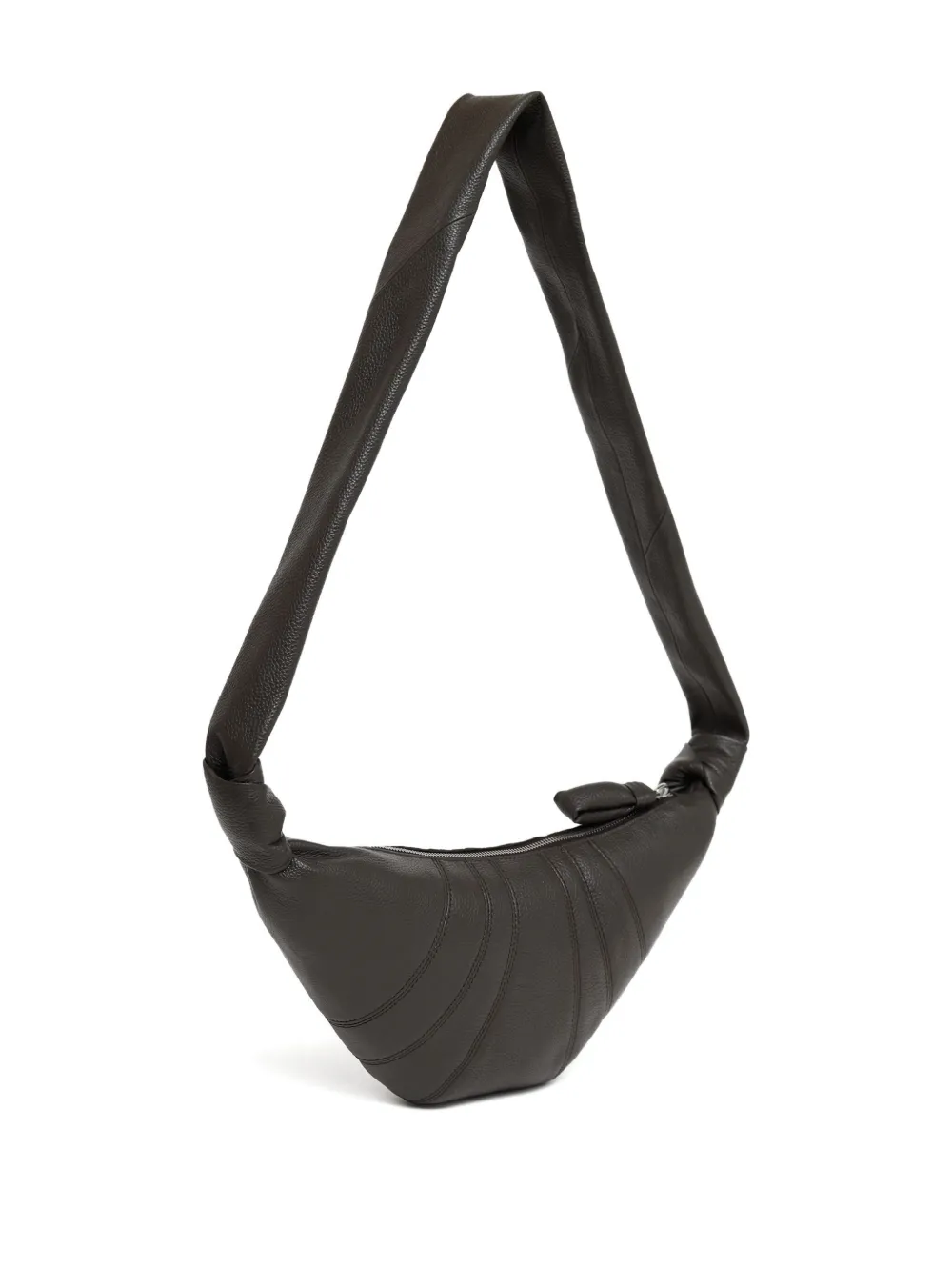 LEMAIRE Croissant leather shoulder bag Groen