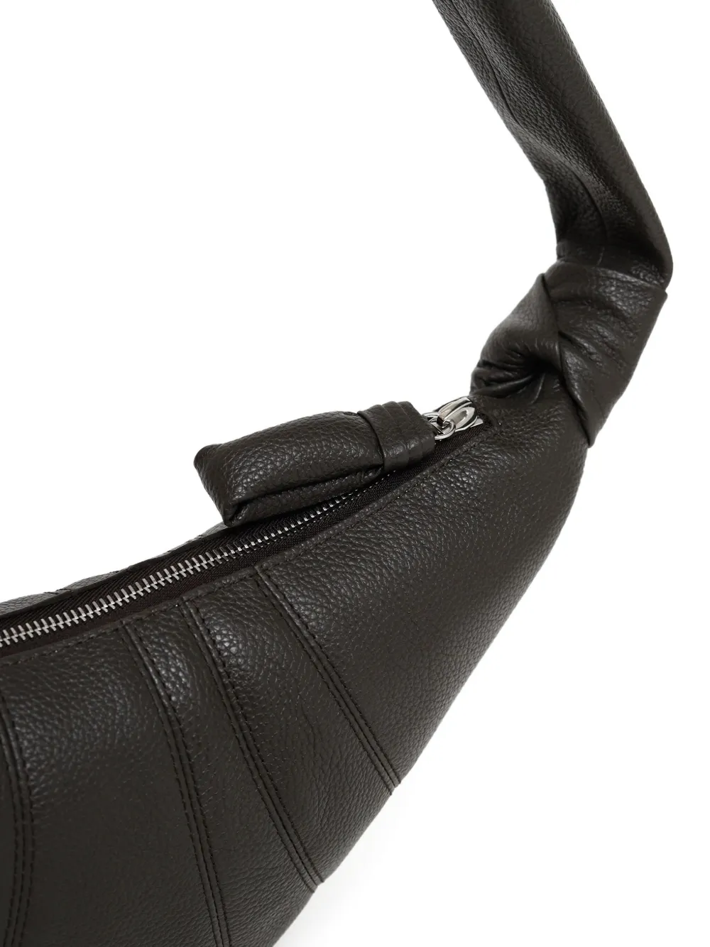 LEMAIRE Croissant leather shoulder bag Groen