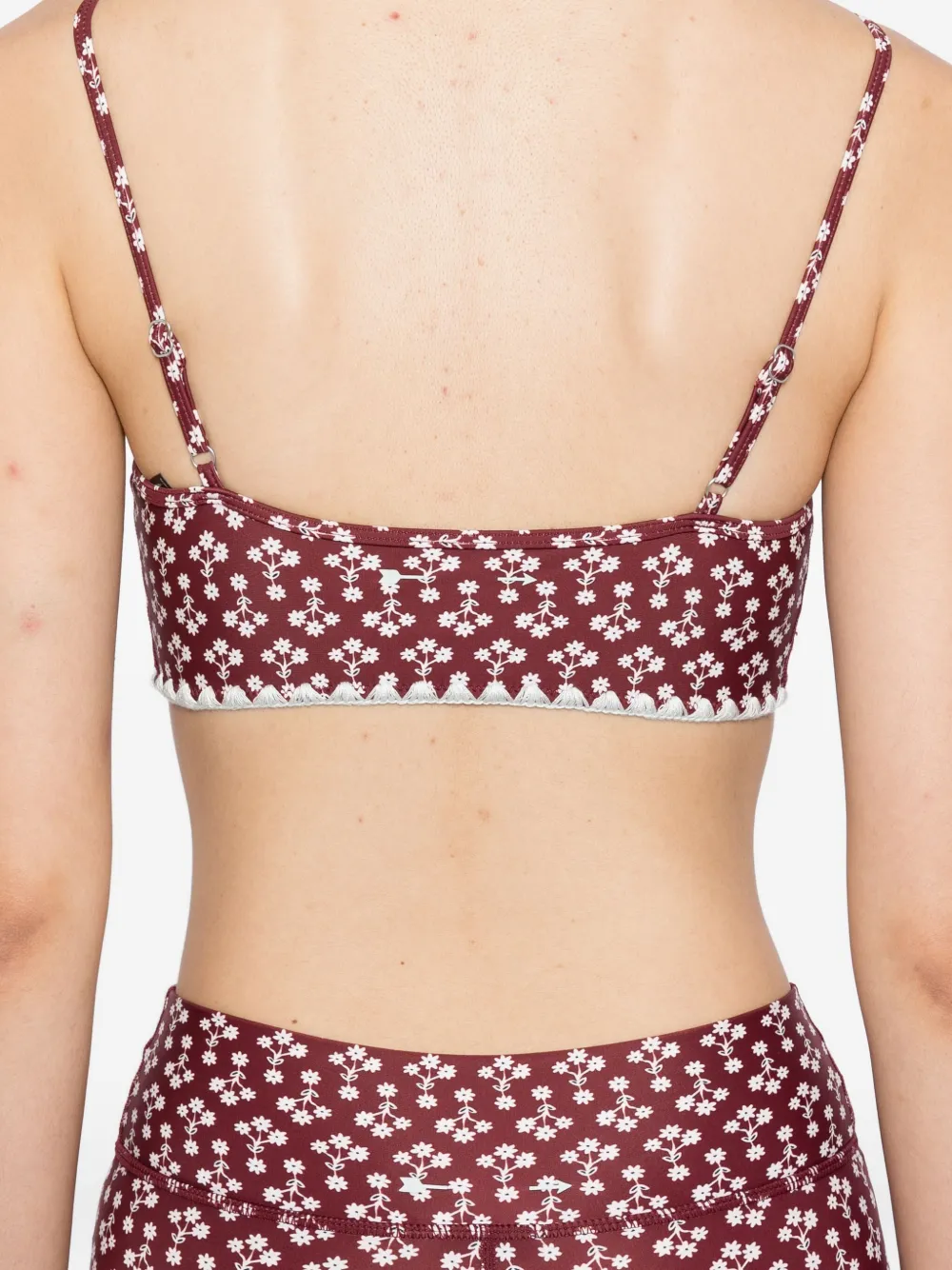 The Upside Firefly Hutton Sport Bra In Red