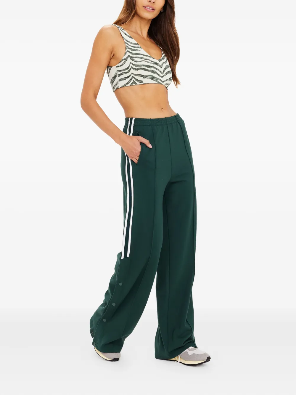 The Upside Side-stripe Track Pants In Green