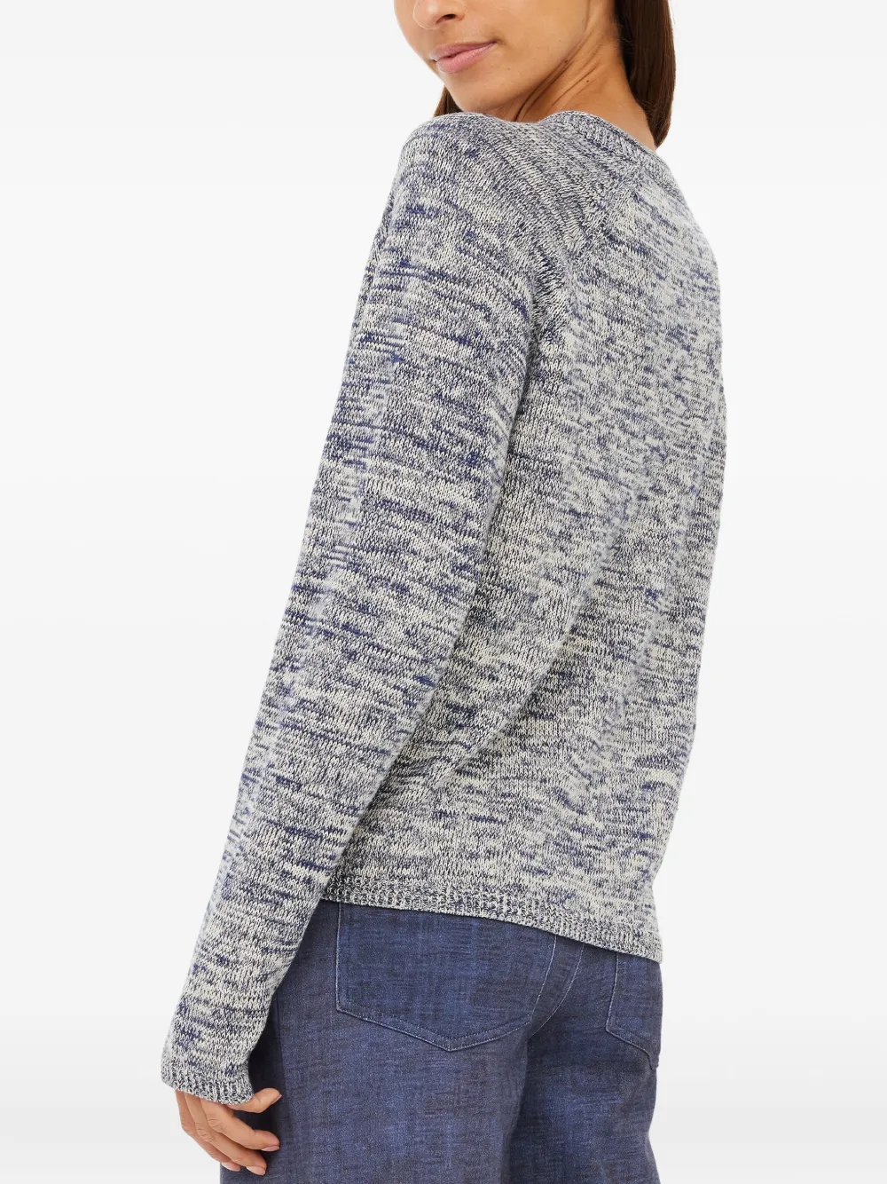 The Upside V-neck Raglan Sweater In Blue