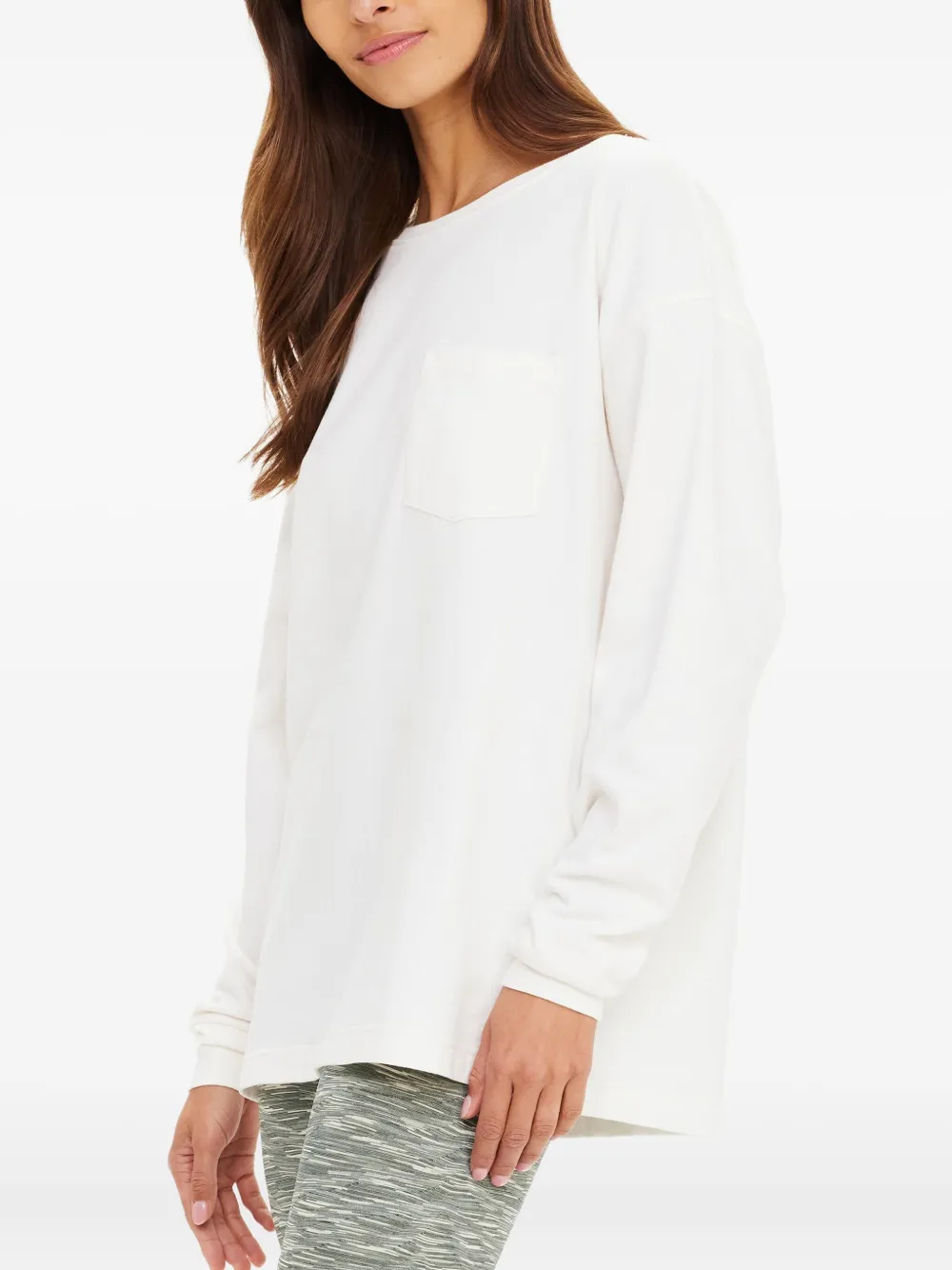 The Upside Soho Cara T-shirt met print Beige