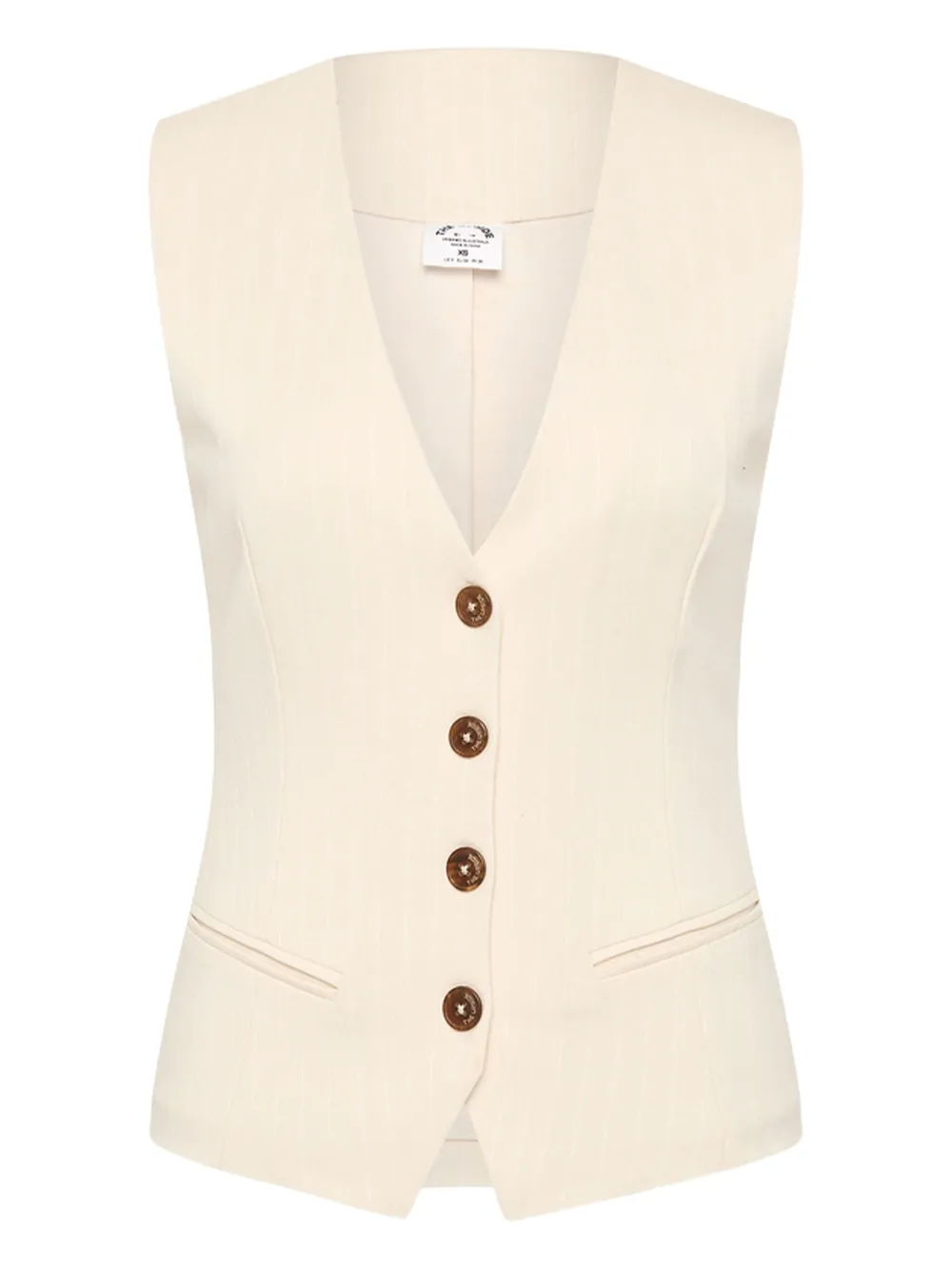 The Upside Orion Jackie V-neck Waistcoat In Neutral