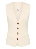 The Upside Orion Jackie V-neck waistcoat - White