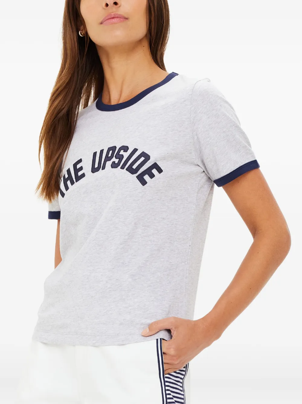 The Upside Jarama Joy T-shirt van biologisch katoen Grijs