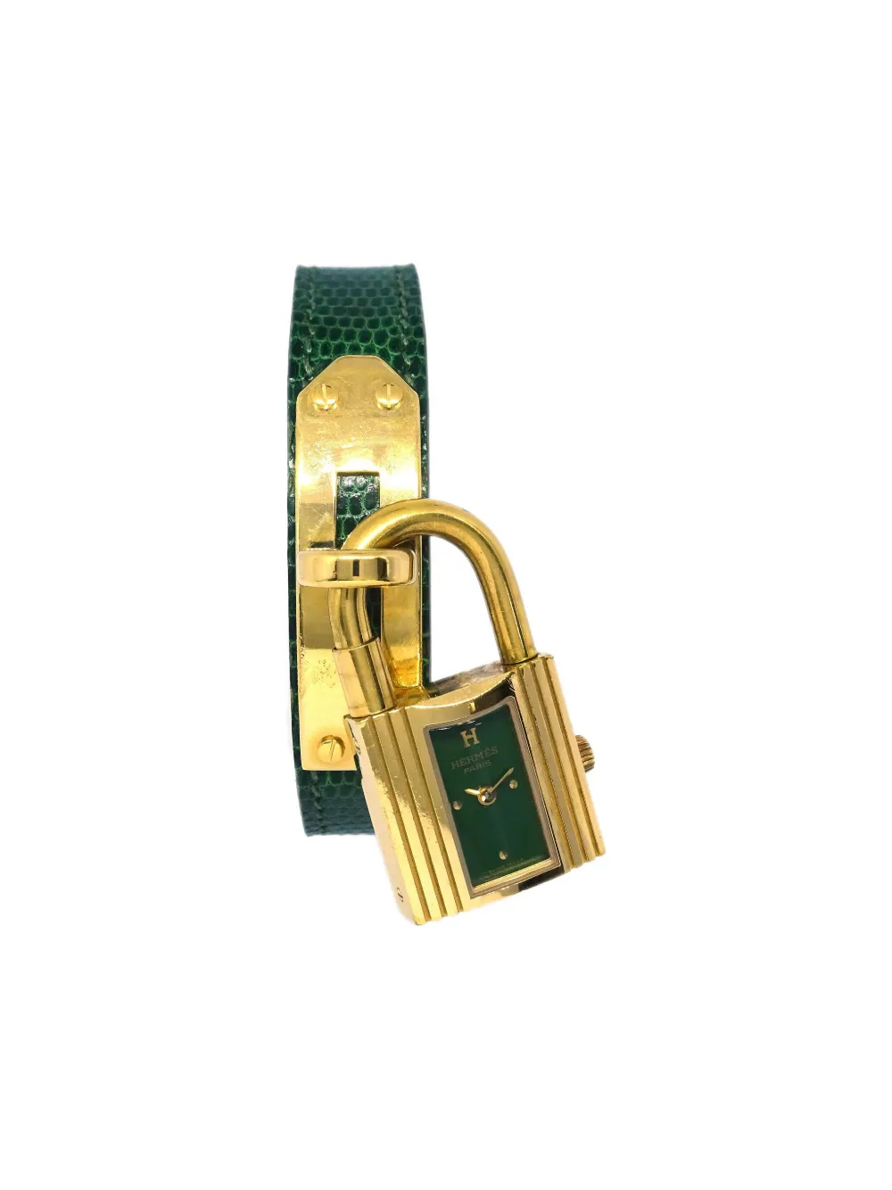 Hermès Pre-Owned 1995 ケリー 20mm x 38mm - グリーン Hermès Pre-Owned 1995 ケリー 20mm x 38mm - グリーン