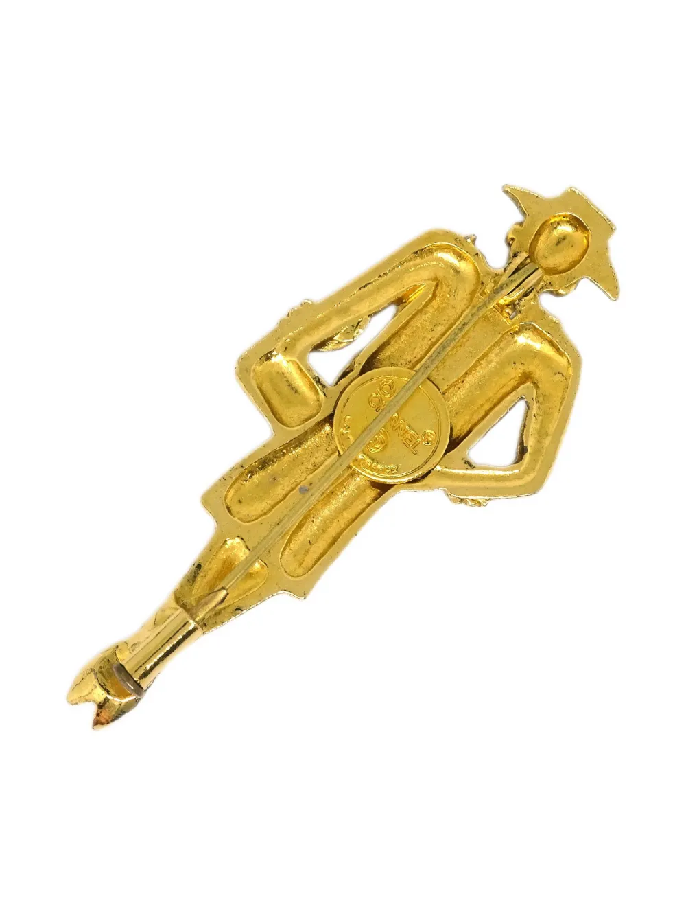 Pre-owned Chanel 1990-2000s Mademoiselle Brooch