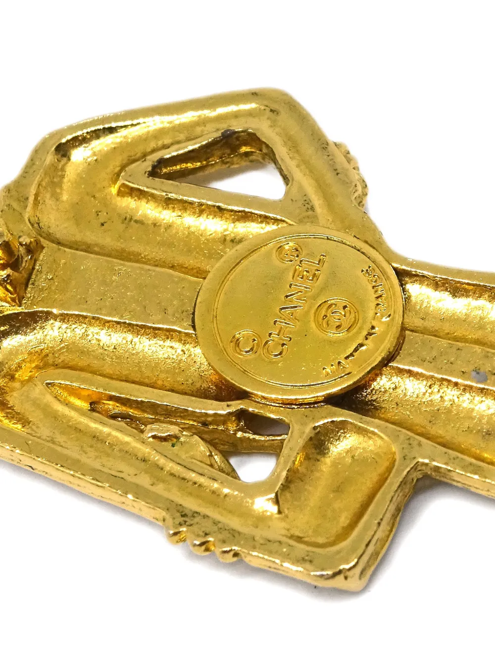 Pre-owned Chanel 1990-2000s Mademoiselle Brooch